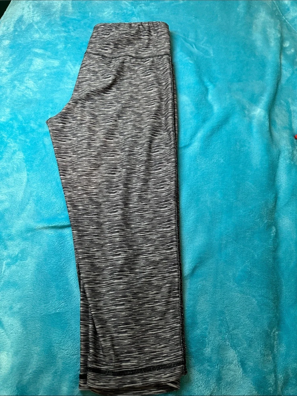 Womans Grey Space-Dye Leggings Capris